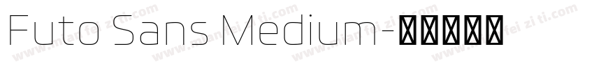 Futo Sans Medium字体转换